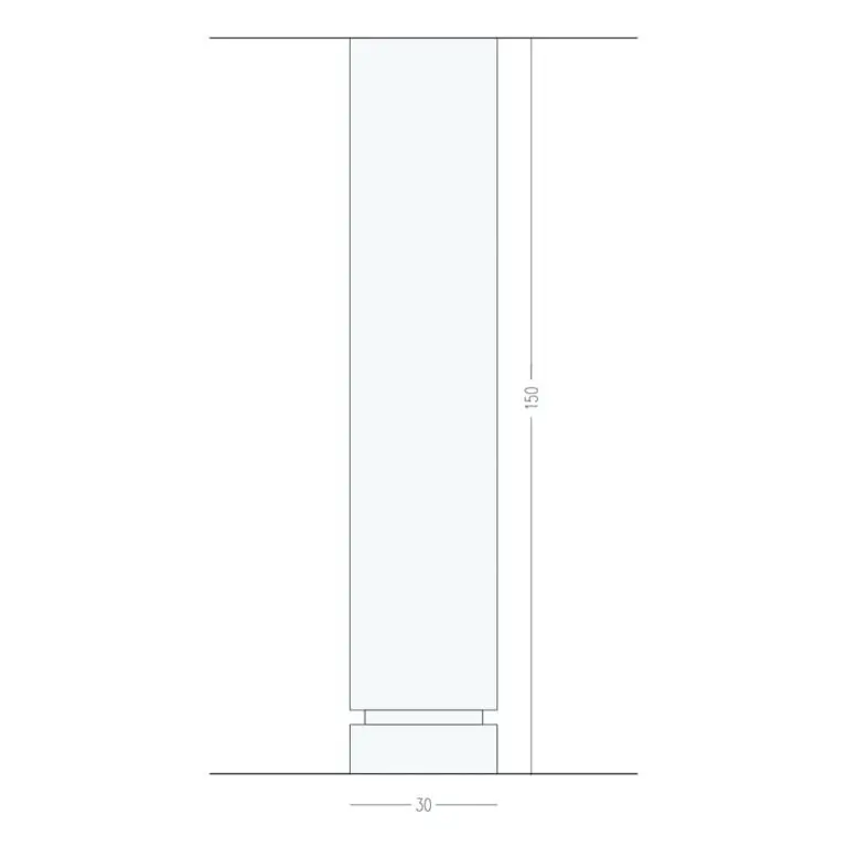 Noga meblowa Tess mosiężna szczotkowana nielakierowana OPEN&HIDE