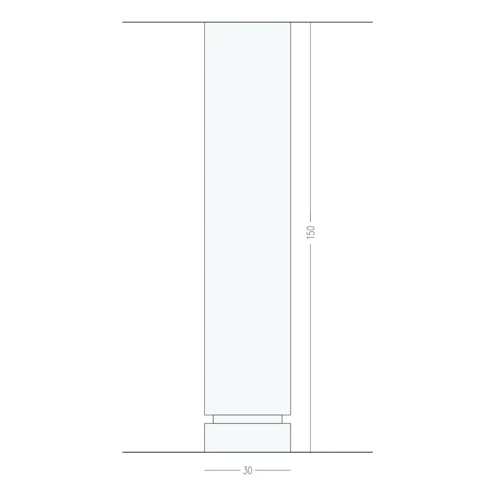 Noga meblowa Tess mosiężna szczotkowana nielakierowana OPEN&HIDE