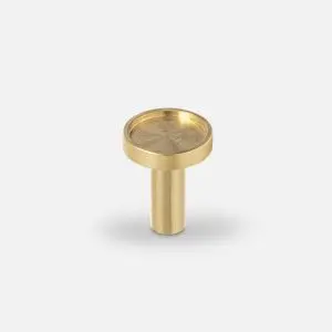 INA S single-point handle brushed brass unlacquered OPEN&HIDE
