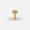 INA S single-point handle brushed brass unlacquered OPEN&HIDE