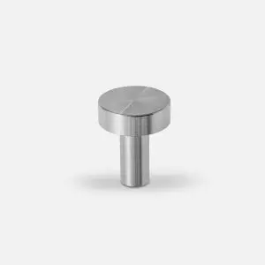 NENA M INOX single-point handle in brushed steel OPEN&HIDE