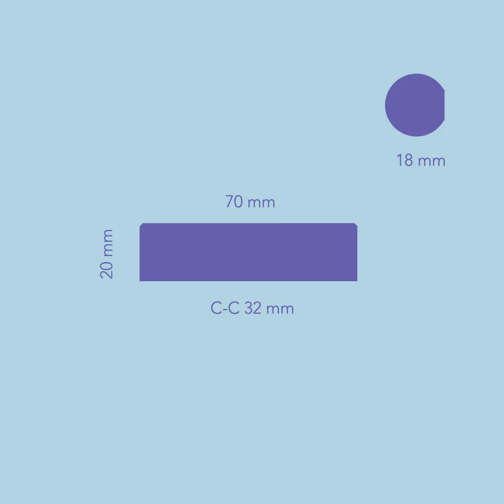 SIV uchwyt mosiężny szczotkowany nielakierowany OPEN&HIDE